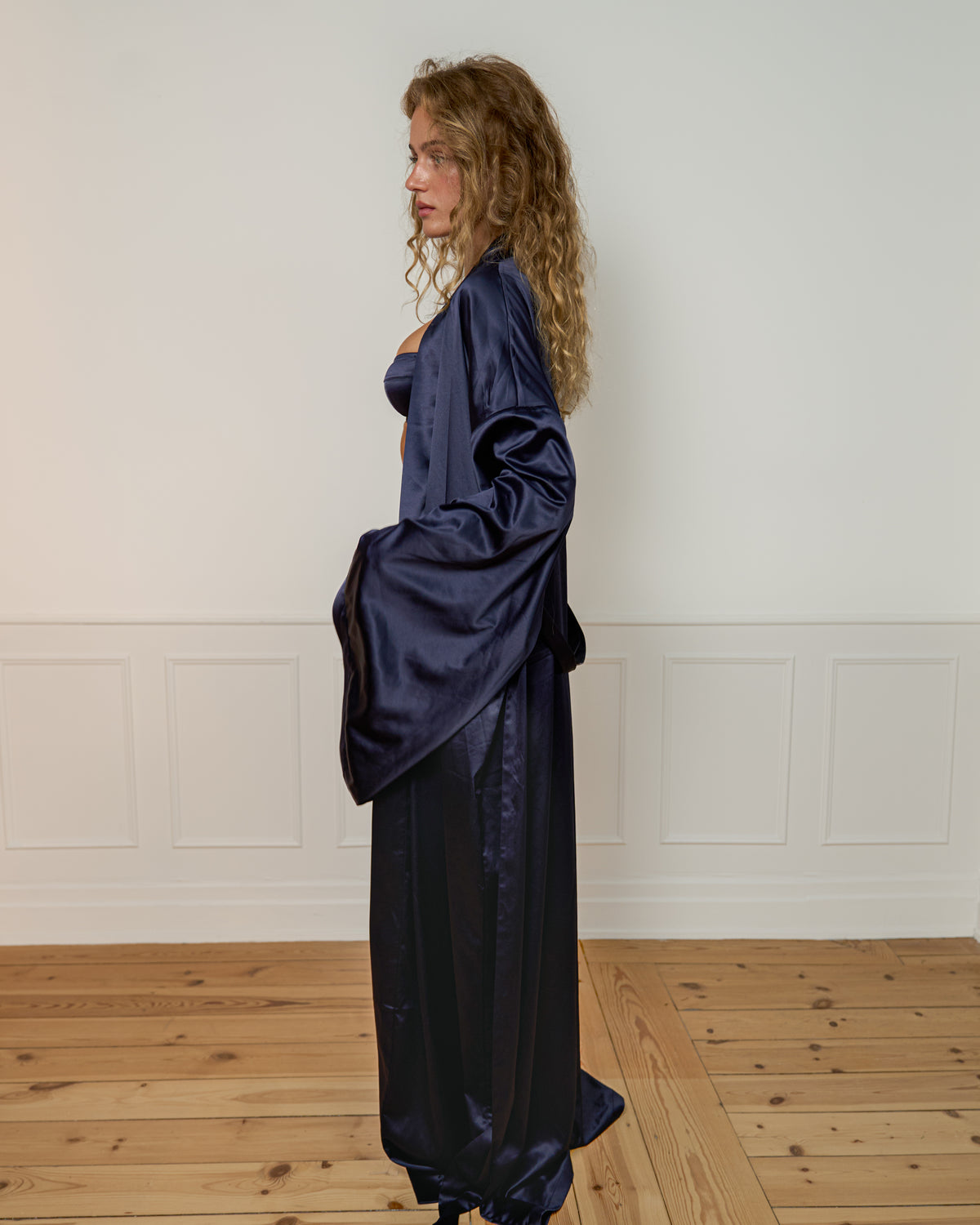 Long Satin Robe