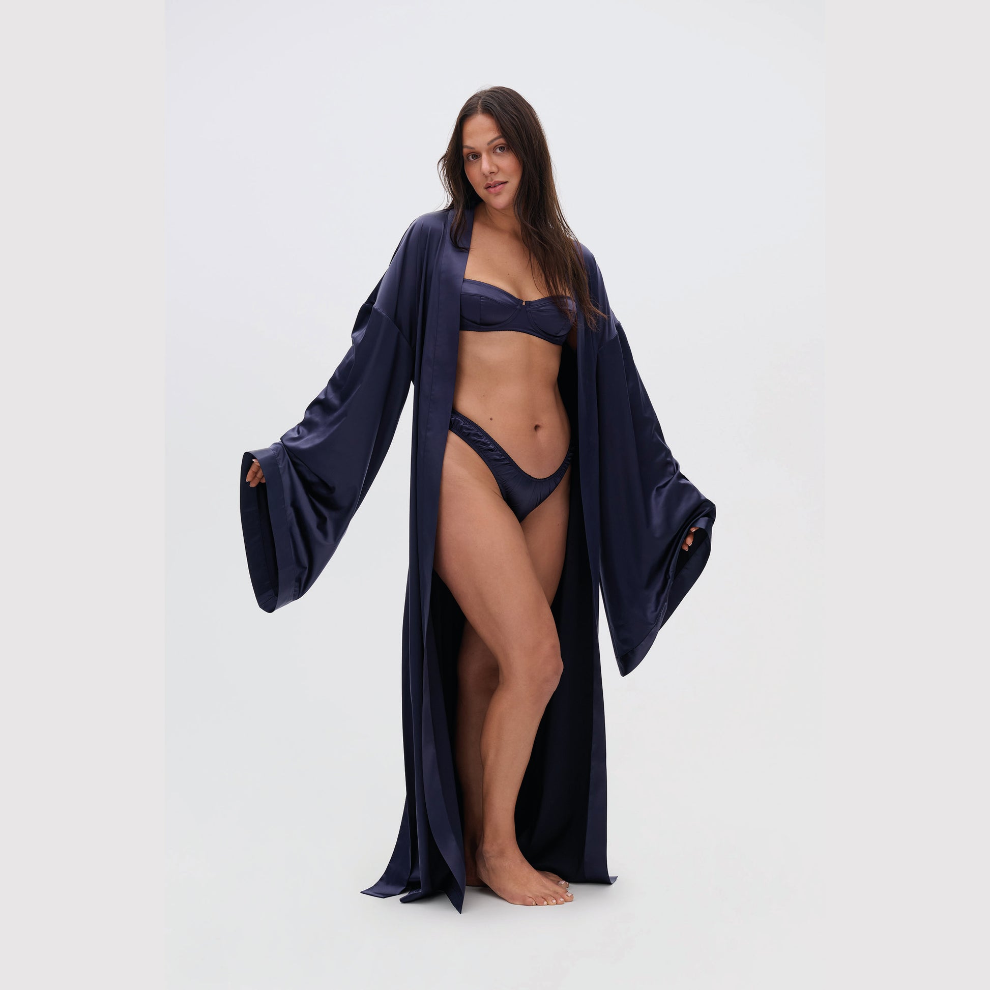 Long Satin Robe