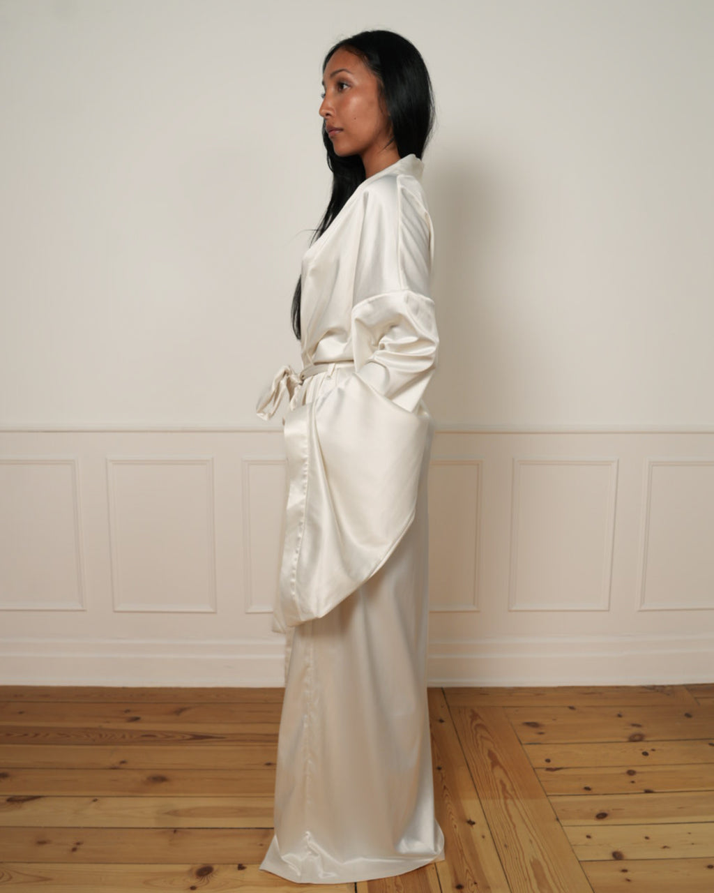 Long Satin Robe